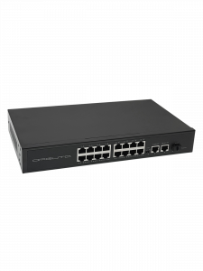 Коммутатор (свитч) на 16 POE ( 802.3af/at ) портов +2 Ethernet порта 1000Mbs + SFP 1000Mbs Орбита OT-VNP42